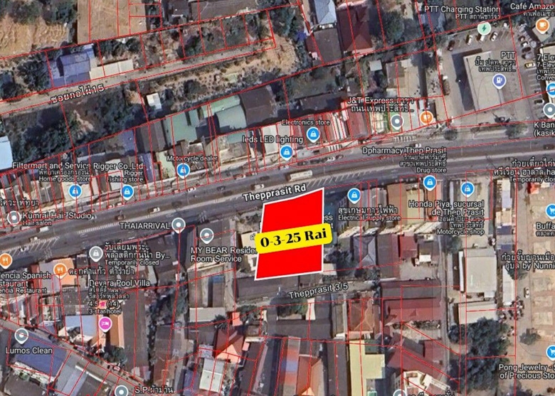 EP0038 | Commercial Red Zone Land for Sale on Thepprasit