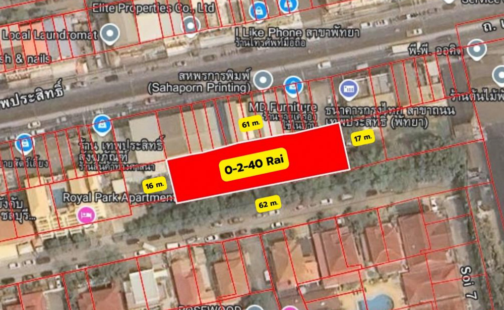 Land with Wide Frontage on Thepprasit-1 EP0013 | Land with Wide Frontage on Thepprasit, Pattaya