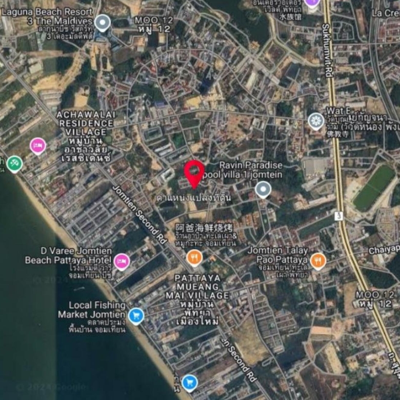 EP0010 | Commercial Land for Sale Pattaya | 128m Frontage | Chaiyapruek