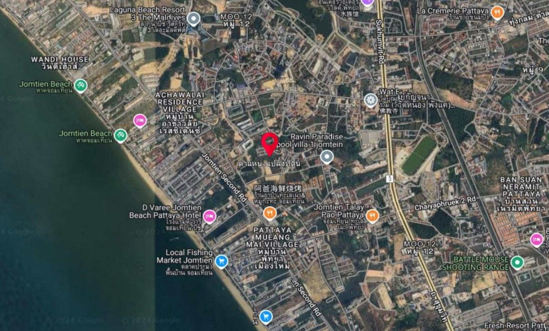landforsale0010-1 EP0010 | Commercial Land for Sale Pattaya | 128m Frontage | Chaiyapruek