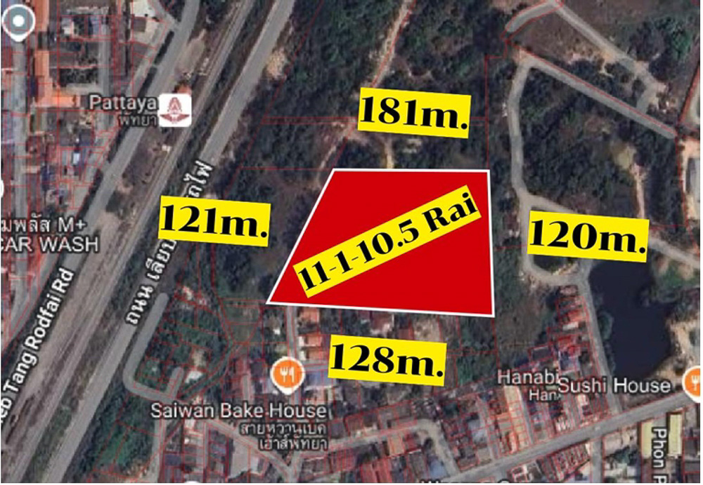 1-Rai Railway-5 EP0138 | 1-Rai Railway Parallel Road Land for Sale
