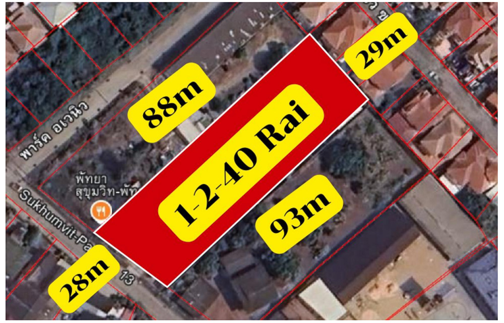 EP0088 | 1.5-Rai Development Land for Sale in Pattaya