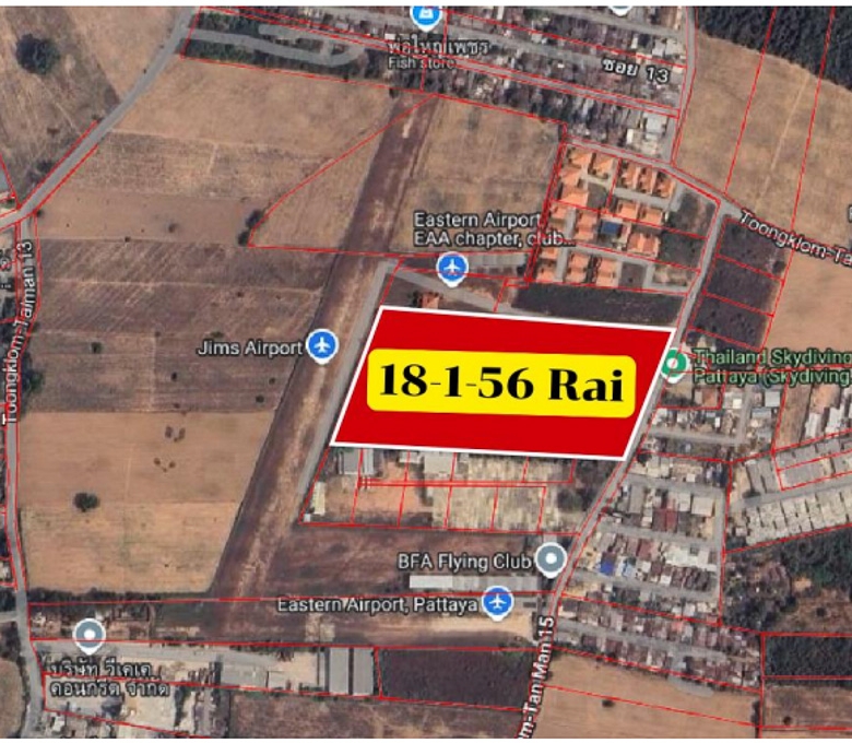 EP0127 | 18-Rai Land for Sale in Toongklom-Talman