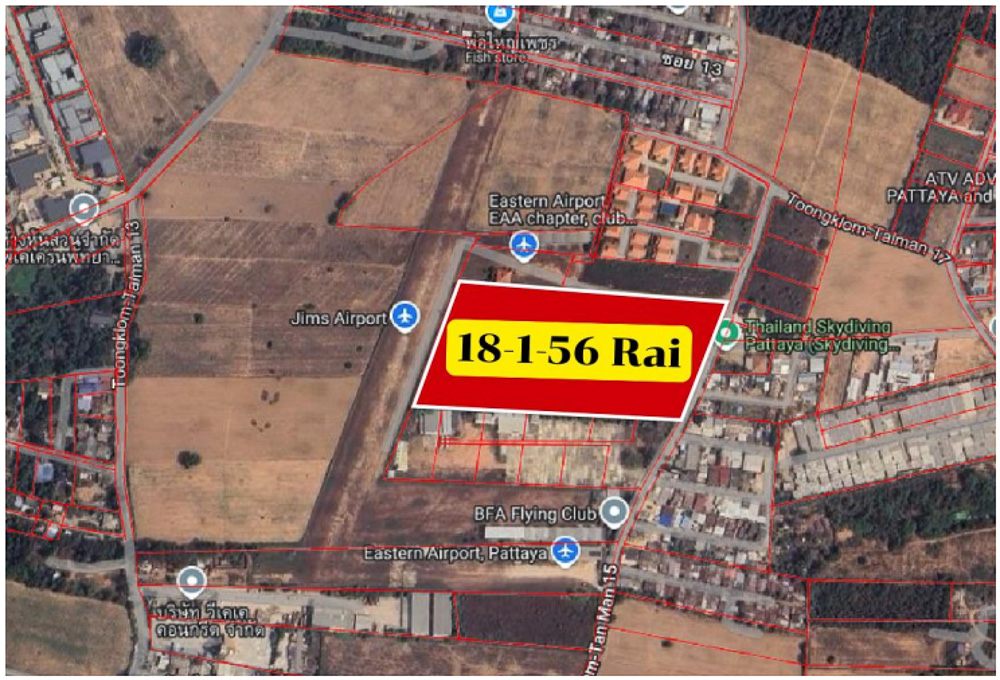 18-Rai Land for Sale-3 EP0127 | 18-Rai Land for Sale in Toongklom-Talman