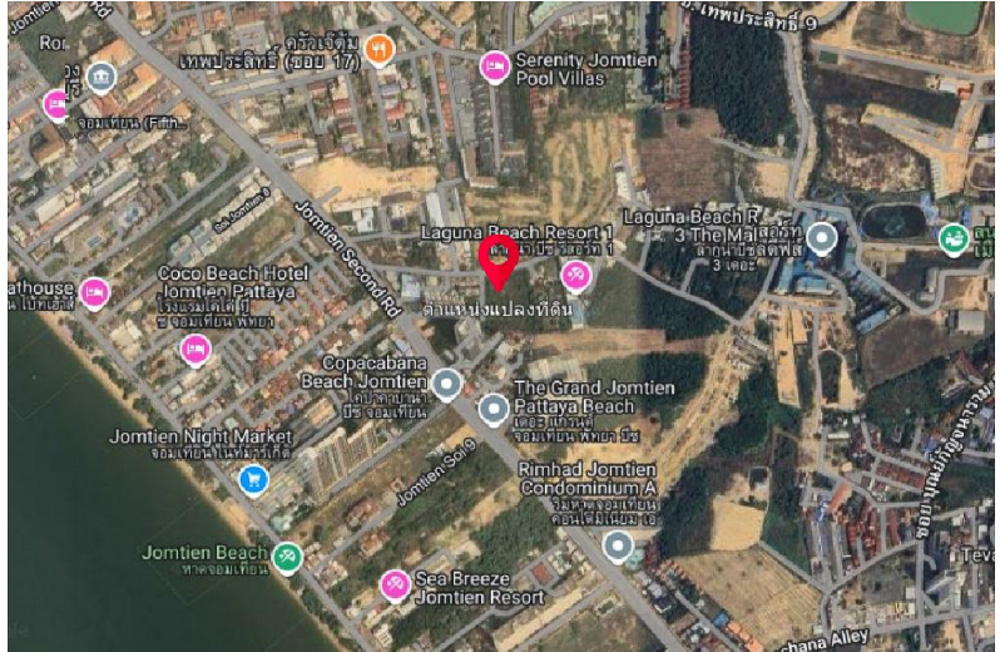 5-Rai Land for Sale-1 EP0126 | 5-Rai Land for Sale on Jomtien Second Road