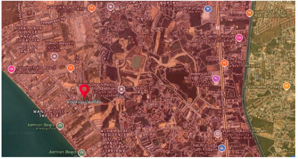 5-Rai Land for Sale-2 EP0126 | 5-Rai Land for Sale on Jomtien Second Road
