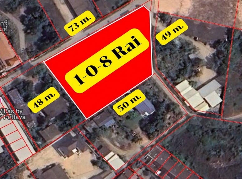 EP0042 | Land for Sale in East Pattaya – 73m Wide Frontage