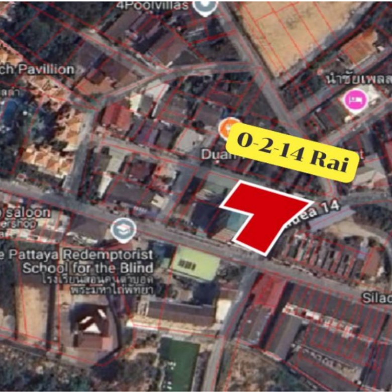 EP0082 | Prime 856 Sq.m. Land for Sale in Naklua, Pattaya