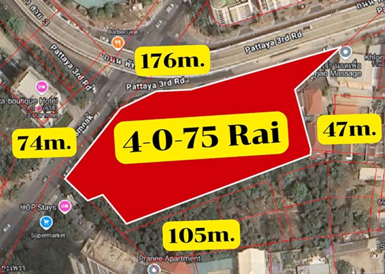 EP0153 | Land for Sale in Pratumnak, Pattaya