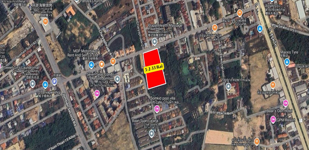Land for Sale on Chaiyapruek-1 EP0040 | Land for Sale on Chaiyapruek, Jomtien