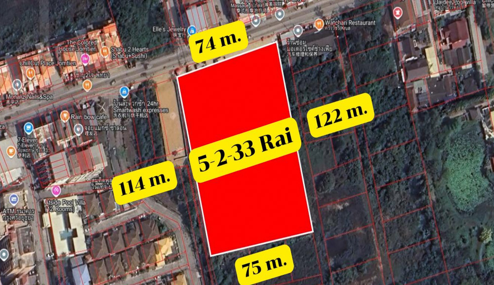 Land for Sale on Chaiyapruek-2 EP0040 | Land for Sale on Chaiyapruek, Jomtien