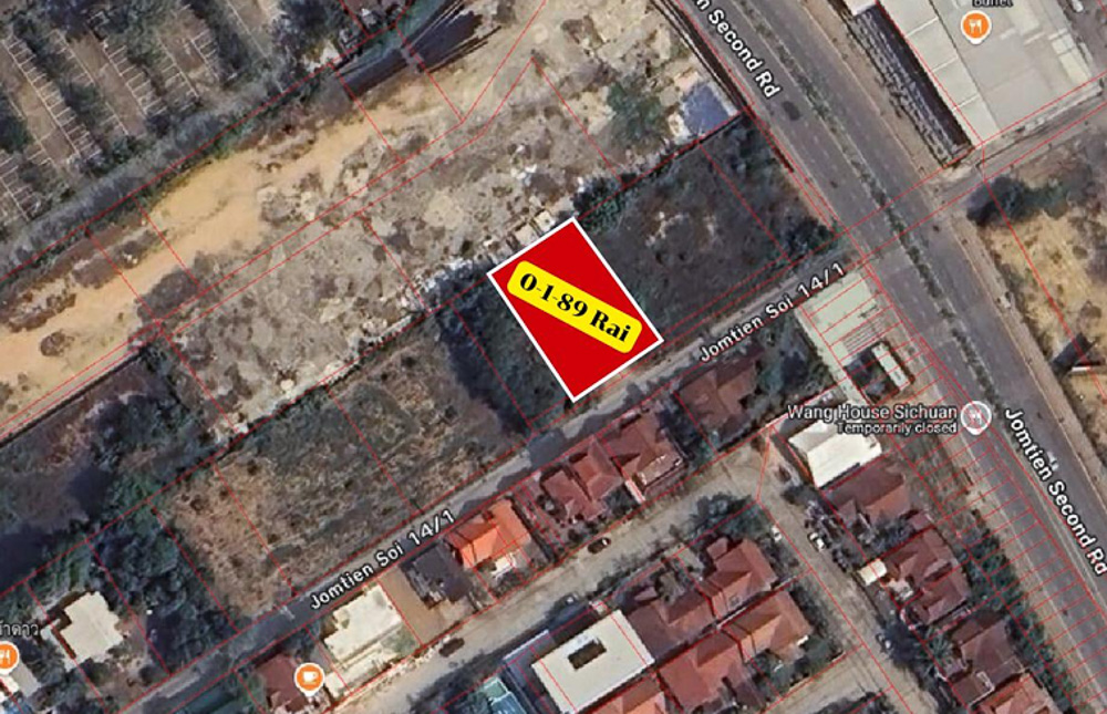 Land for Sale on Jomtien Second Road-3 EP0150 | Land for Sale on Jomtien Second Road