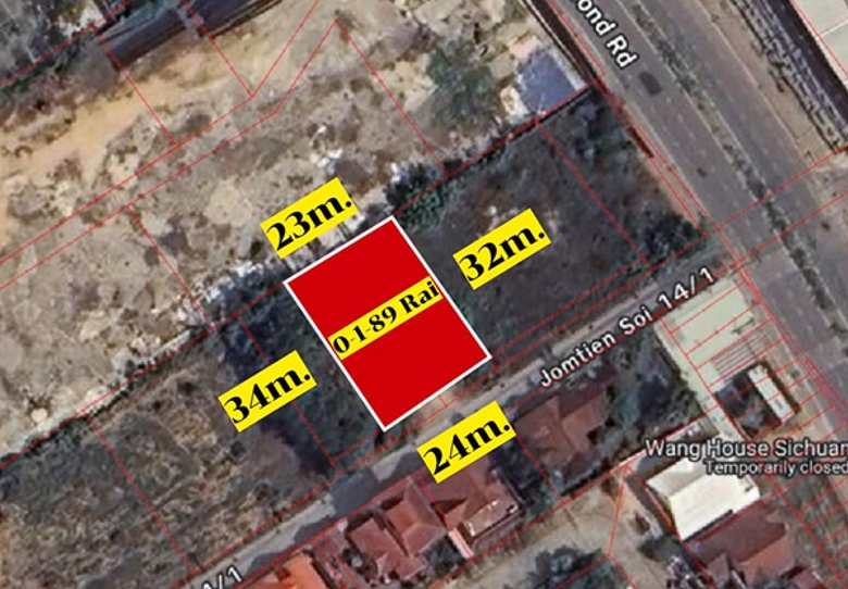 EP0150 | Land for Sale on Jomtien Second Road