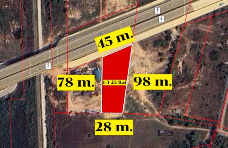 EP0218 | Prime 1.8-Rai Land for Sale in Huay Yai