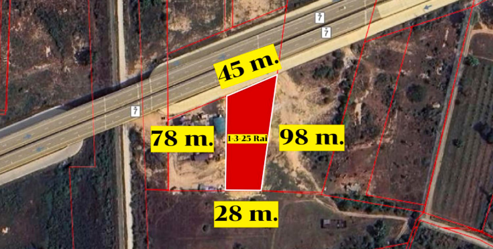 Prime 1.8-Rai Land for Sale in Huay Yai-4 EP0218 | Prime 1.8-Rai Land for Sale in Huay Yai
