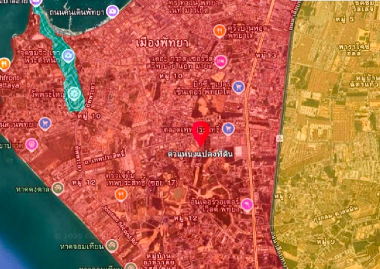 EP0214 | Commercial Red Zone Land for Sale in Pattaya