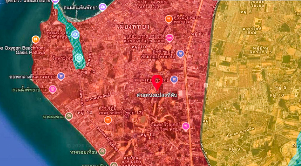 Red Zone Land for Sale in Pattaya-2 EP0214 | Commercial Red Zone Land for Sale in Pattaya