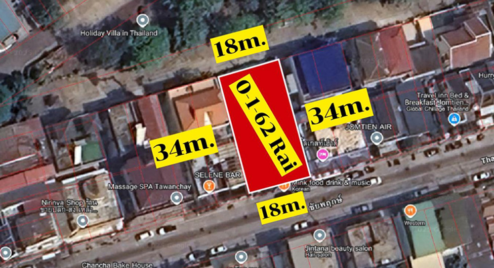 Land Plot for Sale Near Jomtien Beach-4 EP0149 | Land Plot for Sale Near Jomtien Beach