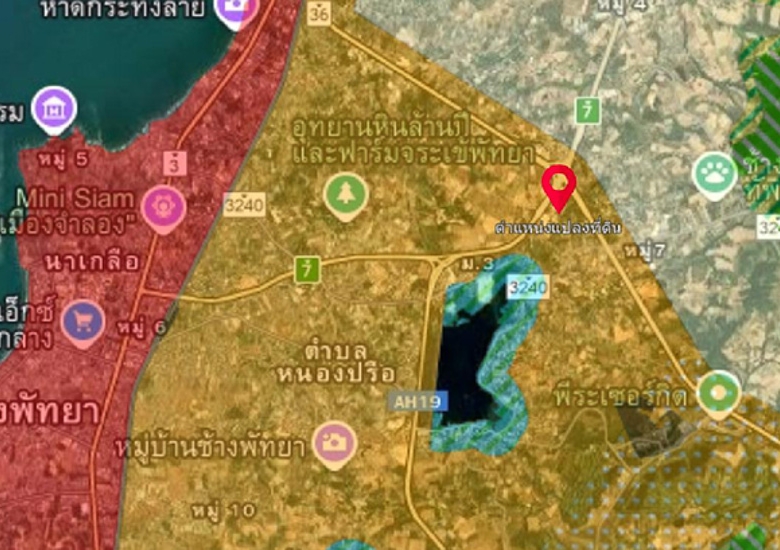 EP0140 | 4.5-Rai Land Plot for Sale in Pong, Pattaya
