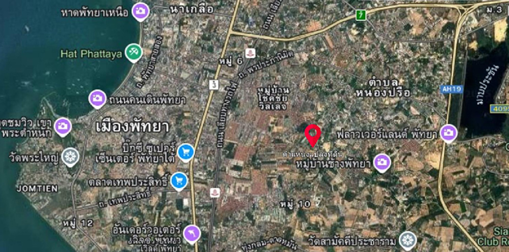 Land for Sale in Toongklom-Talman-1 EP0177 | Land Plot for Sale in Toongklom-Talman, Pattaya