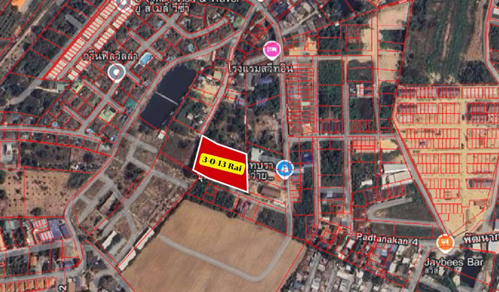 Land for Sale in Toongklom-Talman-3 EP0177 | Land Plot for Sale in Toongklom-Talman, Pattaya