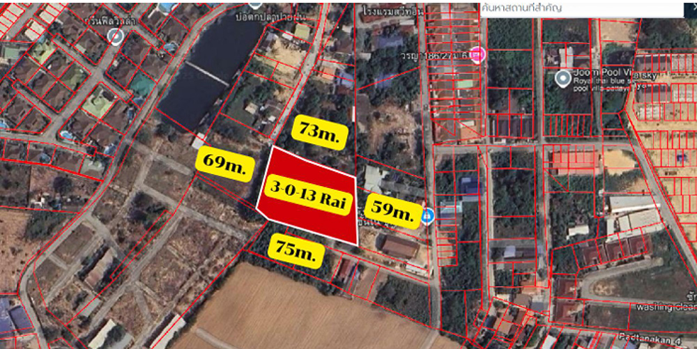 Land for Sale in Toongklom-Talman-4 EP0177 | Land Plot for Sale in Toongklom-Talman, Pattaya
