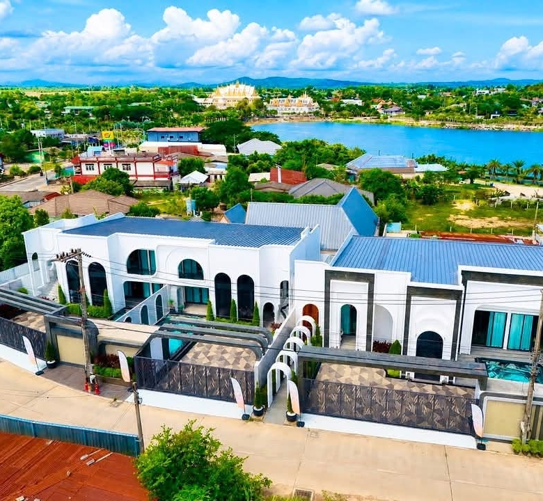 EP:0915 | Entire Project for Sale (3 New Houses): 55 million THB Stunning reservoir views of Chak Nok Lake, with 16 beds 17 baths